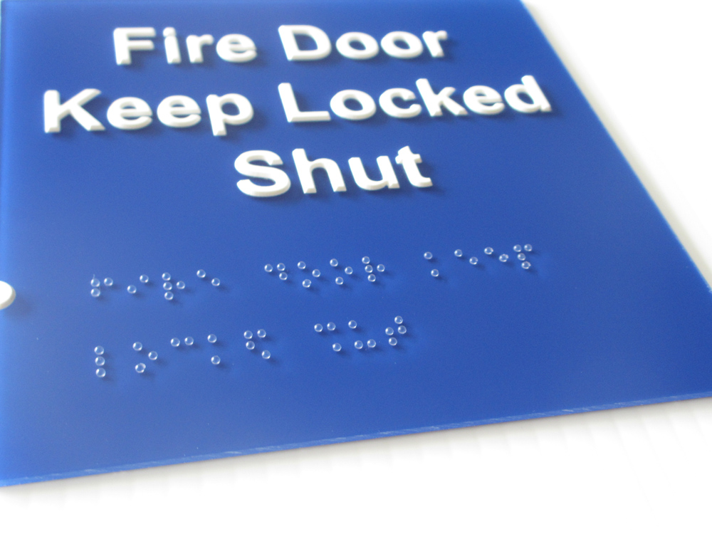Braille and tactile signs
